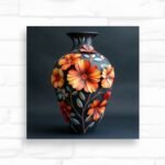 Midnight Bloom Vase