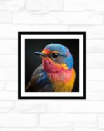 Prismatic Songbird Portrait