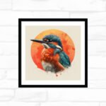Sunburst Kingfisher Portrait