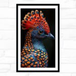 Neon Crest Exotic Bird