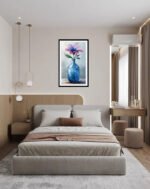 Blush Bloom in Blue Glass - Image 2