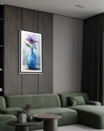 Blush Bloom in Blue Glass - Image 3