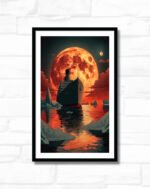 Midnight Voyage Under Blood Moon