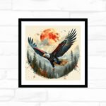 Lunar Soar Over Pine Peaks