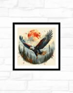 Lunar Soar Over Pine Peaks