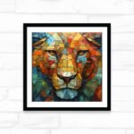 Mosaic Majesty of the Lion