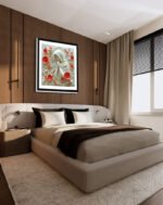 Ivory Prayer in Crimson Bloom - Image 3