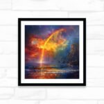 Cascading Rainbow Over the Sea