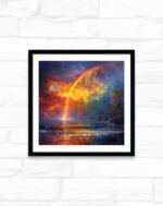 Cascading Rainbow Over the Sea