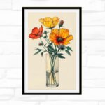 Sunlit Poppies in Glass